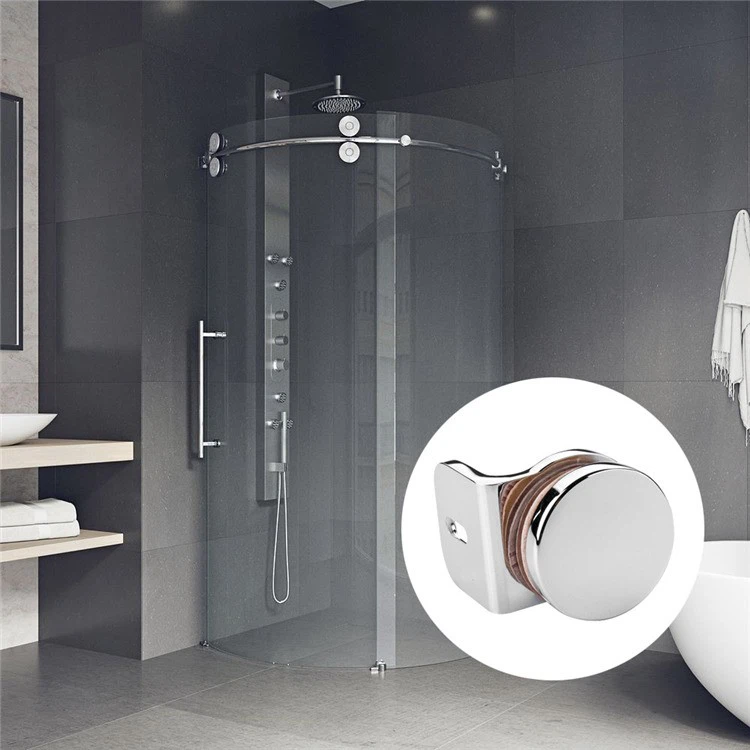 bathroom brass shower glass hardware